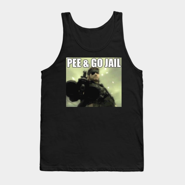 Big Boss "Pee & Go Jail" Tank Top by otacon